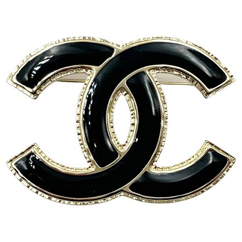 black chanel inspired brooch|faux chanel brooches and pins.